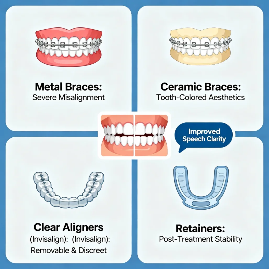 Speech clarity issues from misaligned teeth include lisping and difficulty with sounds. Find out how orthodontics can help regain clear, natural speech.
