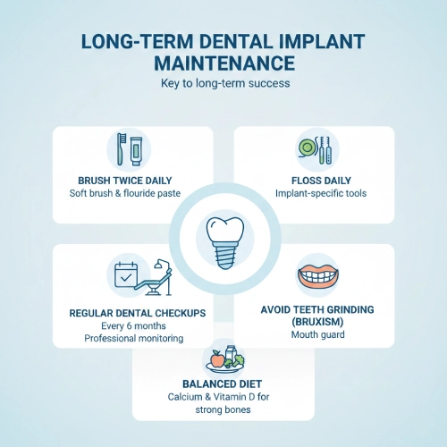 Essential aftercare tips for dental implants. Help your implants heal properly and maintain a healthy smile with our patient-friendly guide.