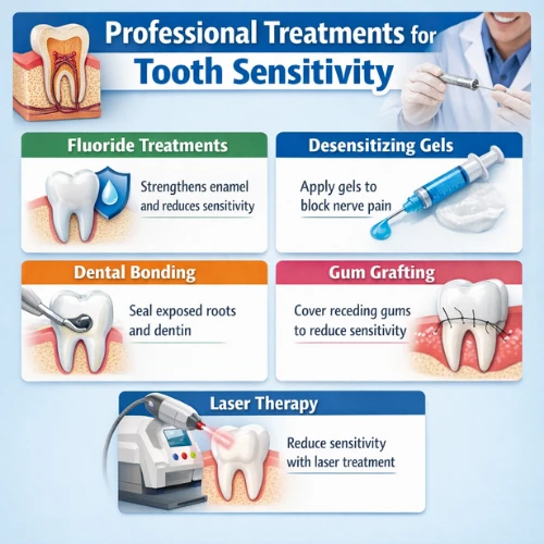 The best tooth sensitivity treatment depends on what is causing the problem