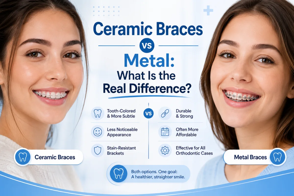 Ceramic Braces vs Metal: What Is the Real Difference