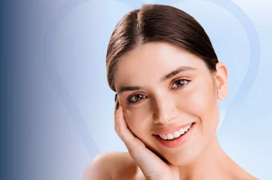 Smiling woman representing the confident smile possible with same-day dental implants